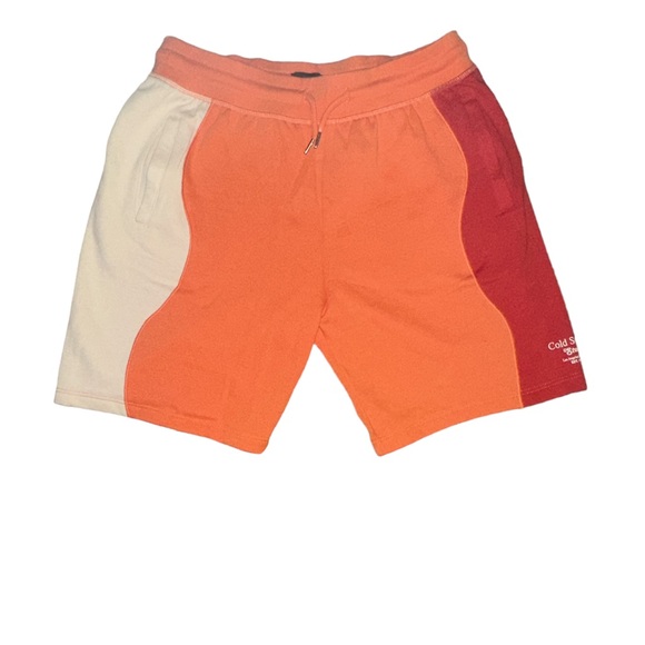 River Island Other - River Island ombre waved shorts color orange/white/red